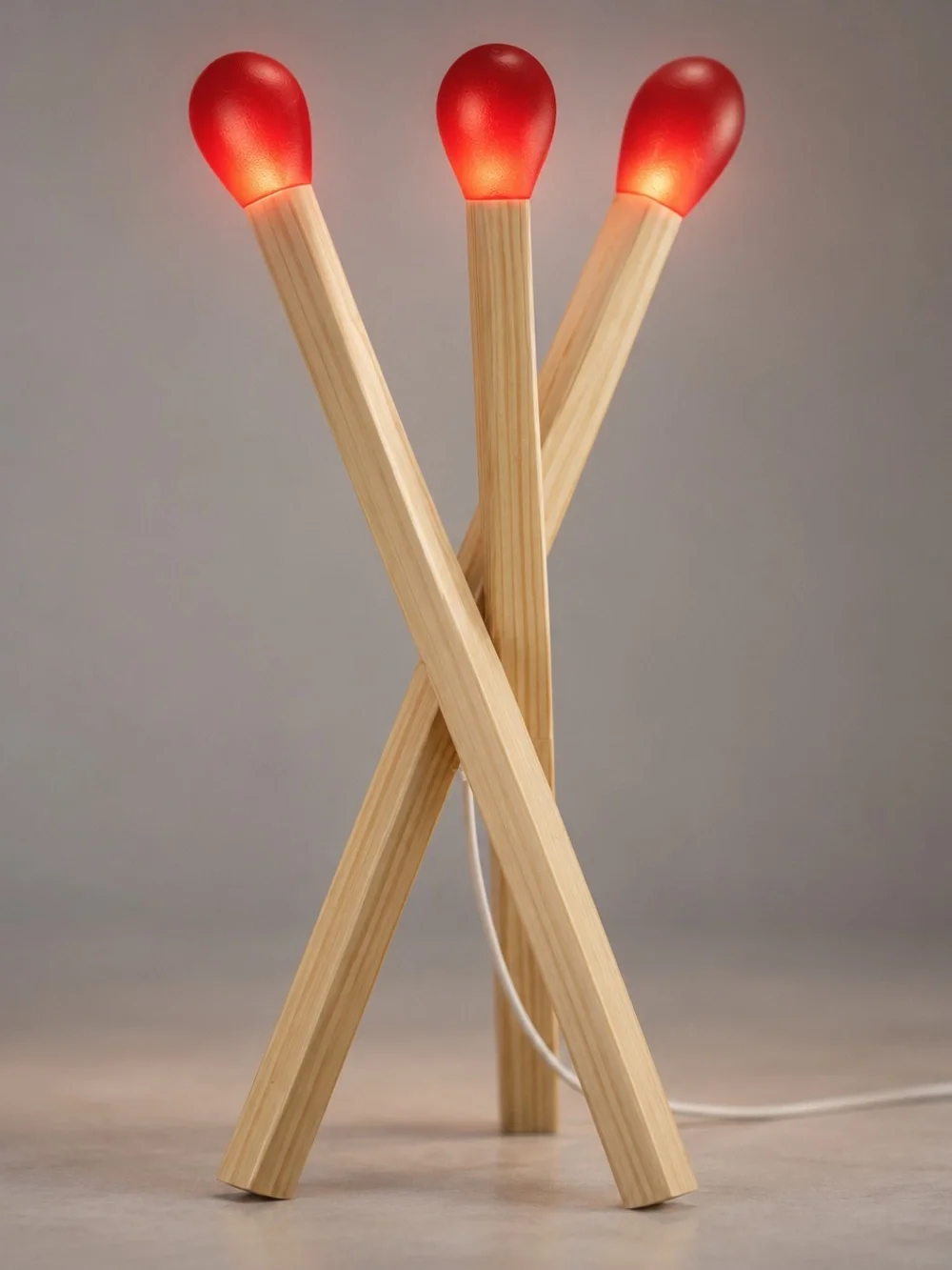 IKEA STRÅLA Matchstick Shaped Wood Floor Lamp - NEW, Fast Shipping!